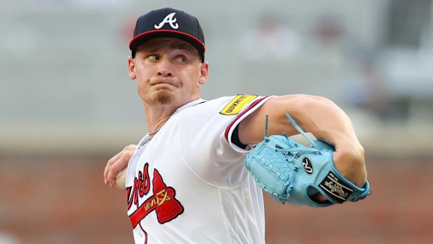 Atlanta Braves starting pitcher AJ Smith-Shawver